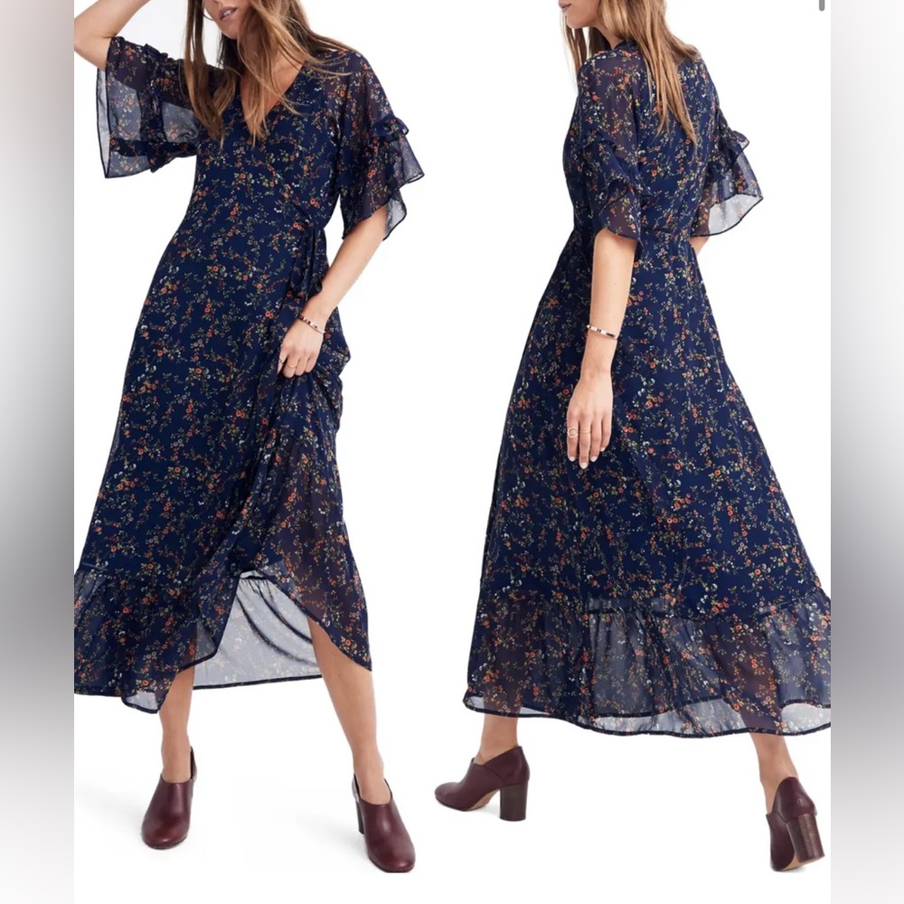 Floral Madewell Wrap Dress